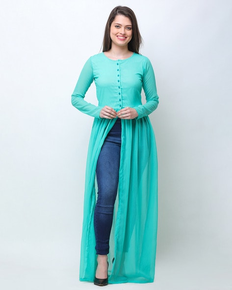 Buy Blue Shirts Tops Tunic for Women by Cation Online Ajio