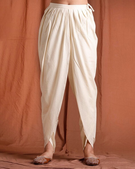 Women Dhoti Pants with Drawstring Waist Price in India