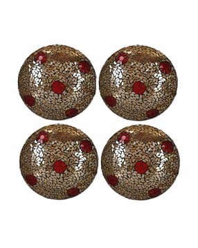 afast Set of 4 LED Compatible Mosaic Glass Ceiling Lamps  -picture-35