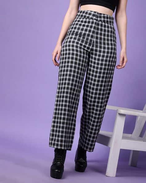 Buy Grey Trousers Pants for Women by POPWINGS Online