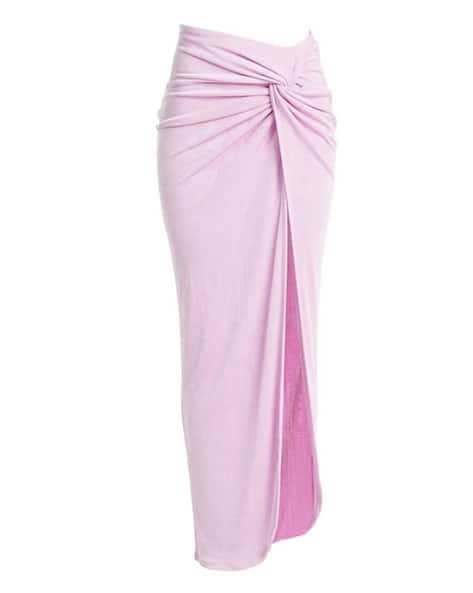 Women Twisted-Front A-Line Skirt