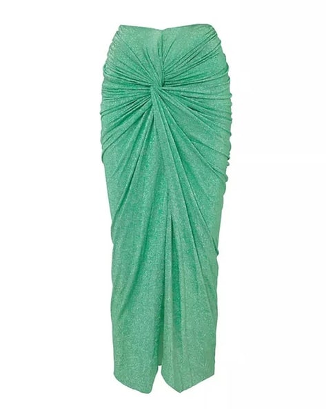 Women Twisted-Front A-Line Skirt