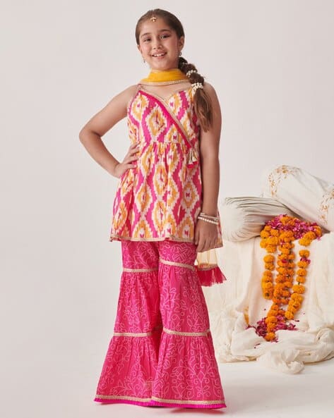 Pspeaches Girl Printed 3-Piece Suit Set