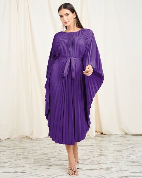 orgue】Pleats docking dress