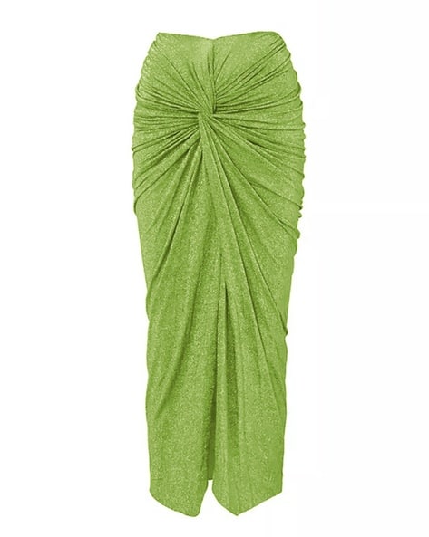 Women Twisted-Front A-Line Skirt