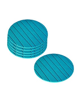 Set of 6 Striped Heat Insulation Coasters