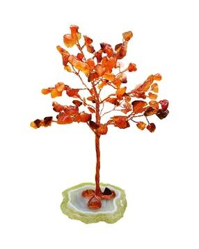 Amethyst Stone with Slice Base Crystal Tree