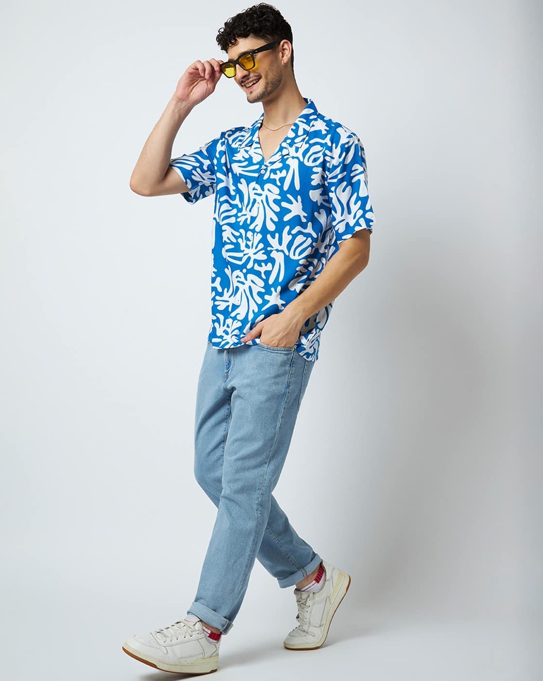 Buy Blue Shirts for Men by MYDESIGNATION Online | Ajio.com