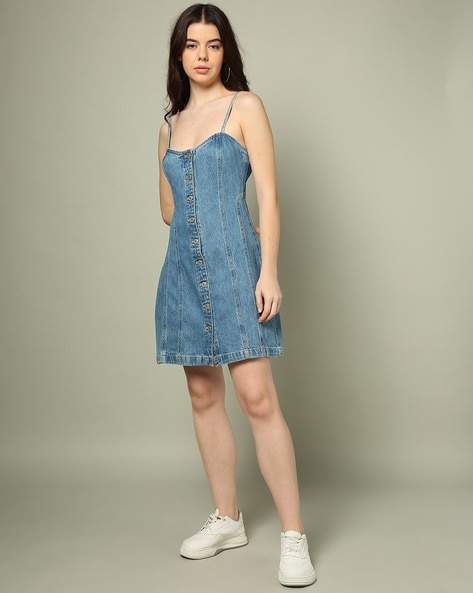 Buy Blue Dresses for Women by LEVIS Online Ajio