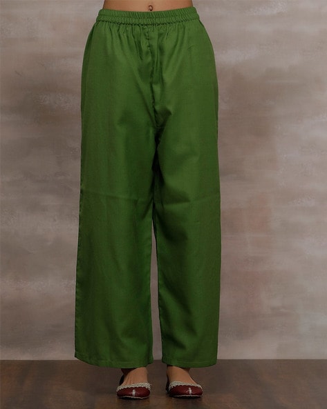Women Palazzos with Elasticated Waistband Price in India