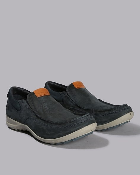 Men Loafers with Brand Applique