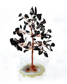 Amethyst Stone with Slice Base Crystal Tree