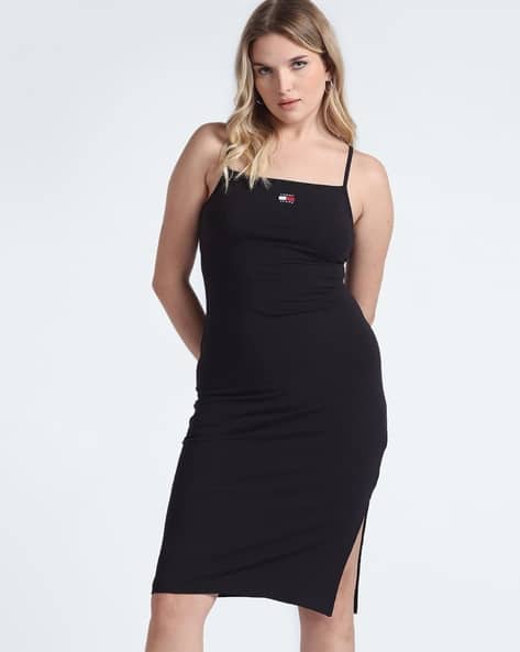 sachin and babi light blue dress Tommy Hilfiger Women's Dot Asymmetrical Dress (4, Black/Ivory)
