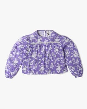 lee cooper Girls Floral Print Relaxed Fit Top-picture-14