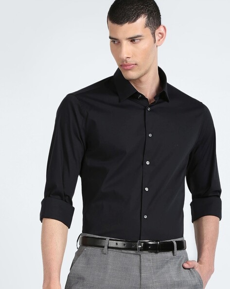 Men Slim Fit Cotton Shirt