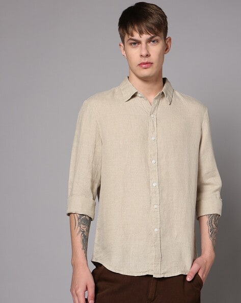 Levis Men Slim Fit Linen Shirt