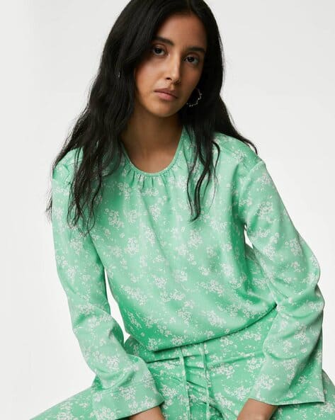 Marks & Spencer Floral Round Neck Top