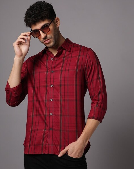 Levis Men Checked Slim Fit Shirt