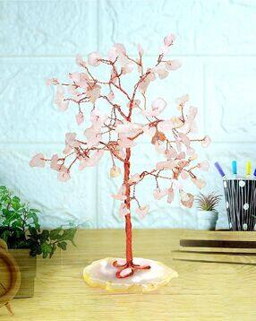 Amethyst Stone with Slice Base Crystal Tree