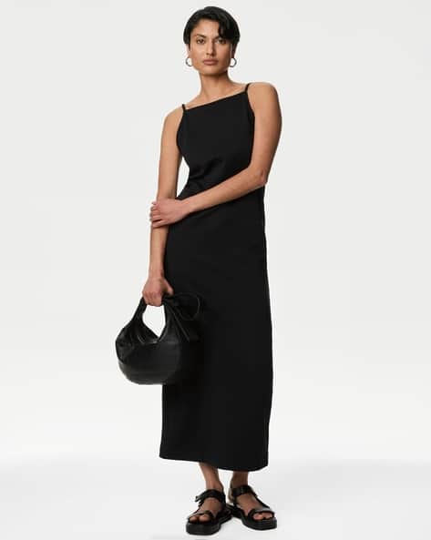 Marks & Spencer Cotton Rich Square Neck Midaxi Dress