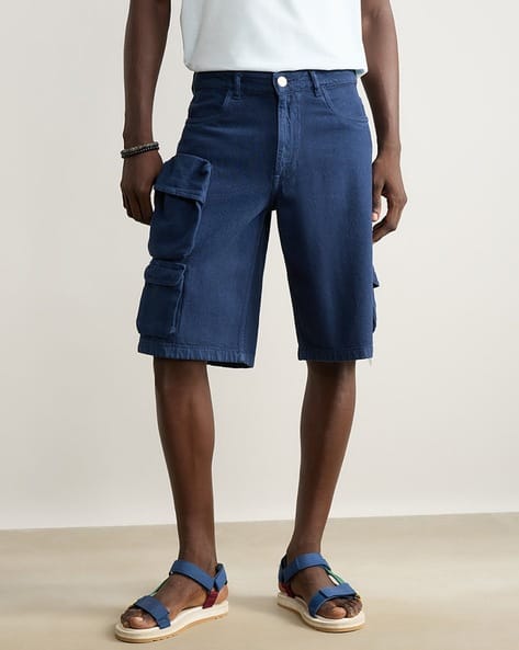 Men Regular Fit Cargo Shorts