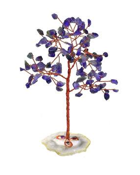 Stone with Slice Base Crystal Tree
