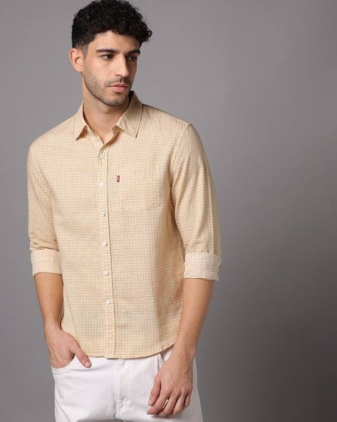 Levis Men Checked Slim Fit Shirt