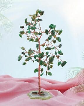 Amethyst Stone with Slice Base Crystal Tree