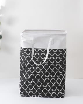 Graphic Print Foldable Laundry Basket-image-3