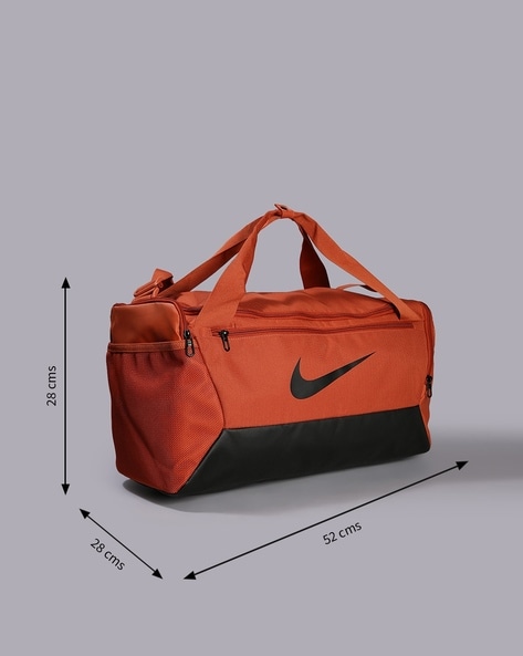 Orange nike duffel bag best sale