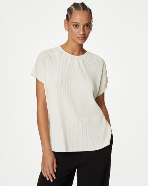 Marks & Spencer Jersey Ribbed Top