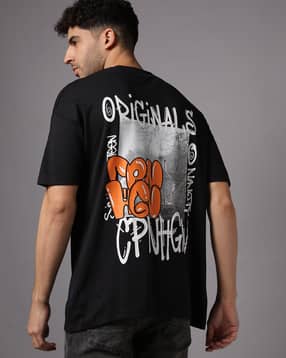 jack & jones Men Boxy Fit Logo Print Crew-Neck T-Shirt-picture-32