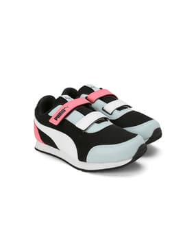 Low-Top Sneakers with Velcro Closure