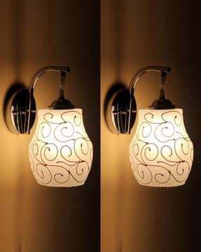 afast Set of 2 Printed LED Compitable Wall Lamps-picture-11