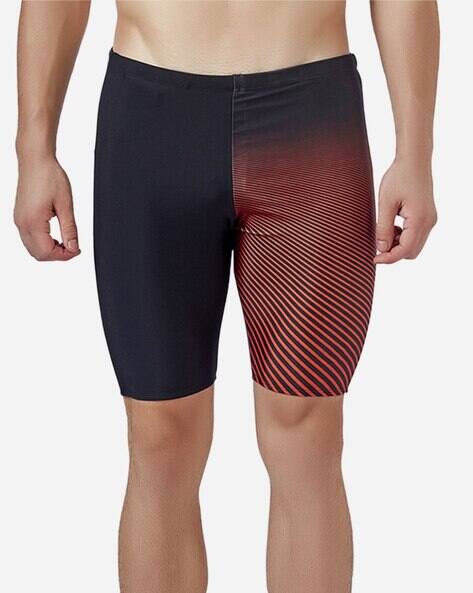 Men Striped Swim Shorts