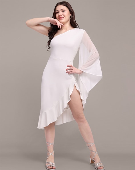 White hi fashion lo dress