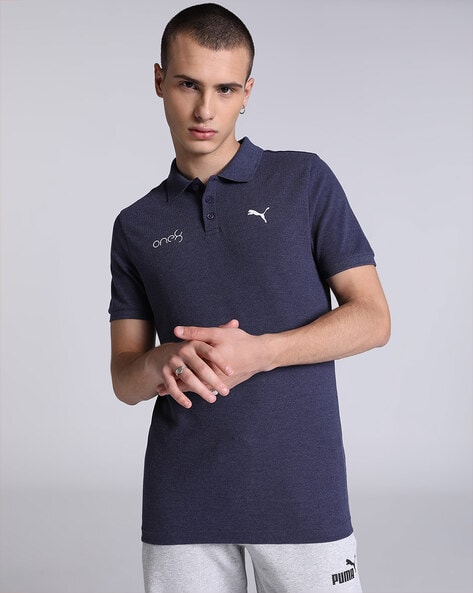 Patterned Slim Fit Polo T-Shirt