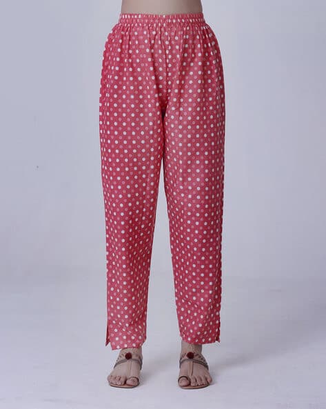 Buy White & Pink Salwars & Churidars for Women by TJORI