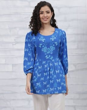 rangriti Women Floral Print Relaxed Fit Tunic-picture-27