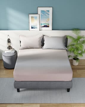 130 GSM Cotton King-Size Bedsheet with Pillow Covers