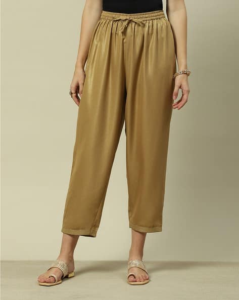 Rangriti Women Relaxed Fit Salwar Pants with Elasticated Waist