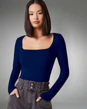 トップス SQUARE NECK LADY LIKE PLEATS TOP Duke Urban Half Sleeve Square Neck Lady Top (LFX3283)