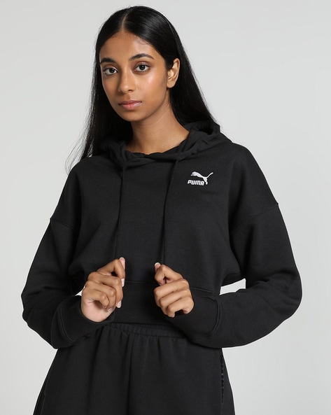 Puma Women Classics Cropped Hoodie