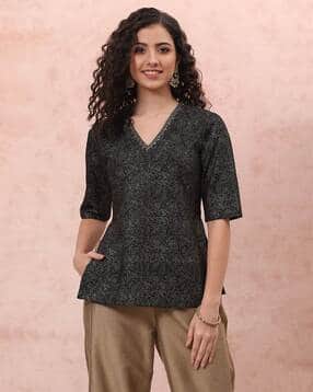 rangriti Women Printed Relaxed Fit Top-picture-11