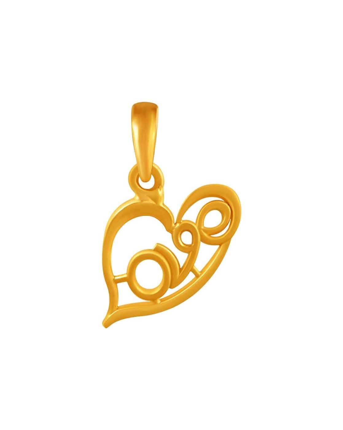 Buy Yellow Gold Necklaces Pendants for Women by Chandra
