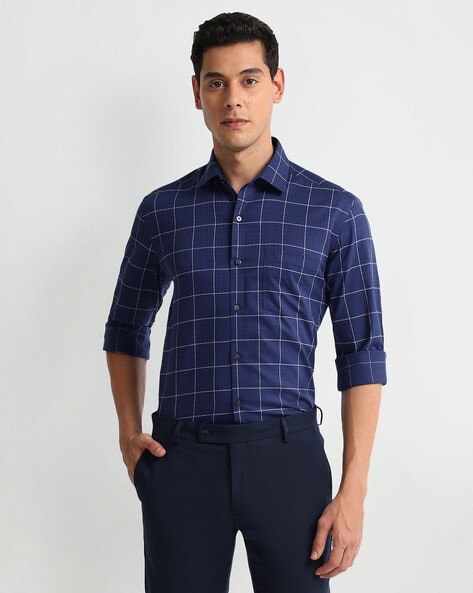 Arrow Men Checked Slim Fit Shirt