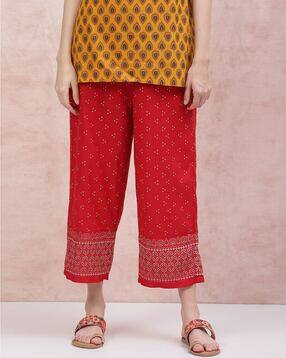 rangriti Women Floral Print Flared Palazzos-picture-11