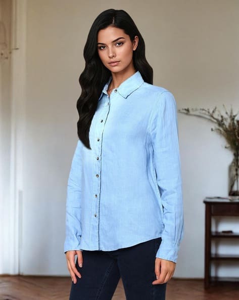 Buy Blue Shirts for Women by Marks Spencer Online