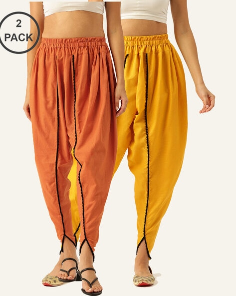 Pack of 2 Salwars with Elasticated Waist Price in India