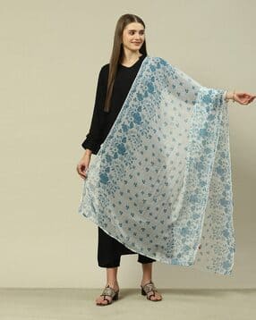 rangriti Women Floral Print Dupatta-picture-18